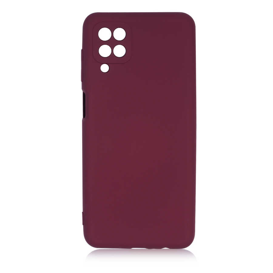 Galaxy A12 Kılıf Zore Mara Lansman Kapak Koyu Mor