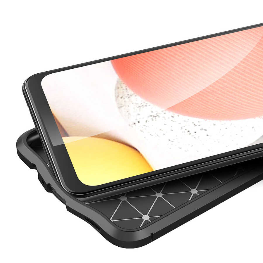 Galaxy A12 Kılıf Zore Niss Silikon Kapak Kırmızı