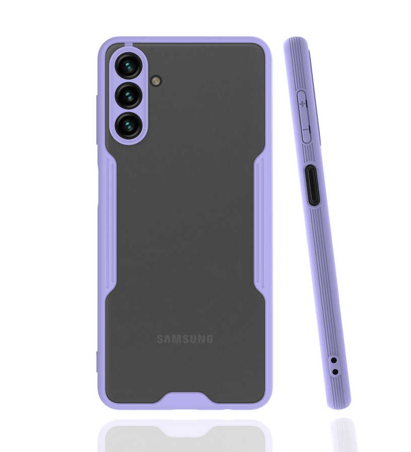 Galaxy A13 5G Kılıf Zore Parfe Kapak Siyah
