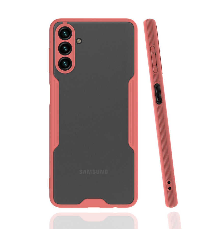 Galaxy A13 5G Kılıf Zore Parfe Kapak Pembe