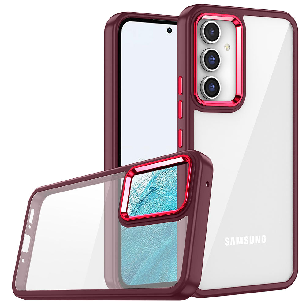 Galaxy A14 Kılıf Zore Flora Kapak Lila