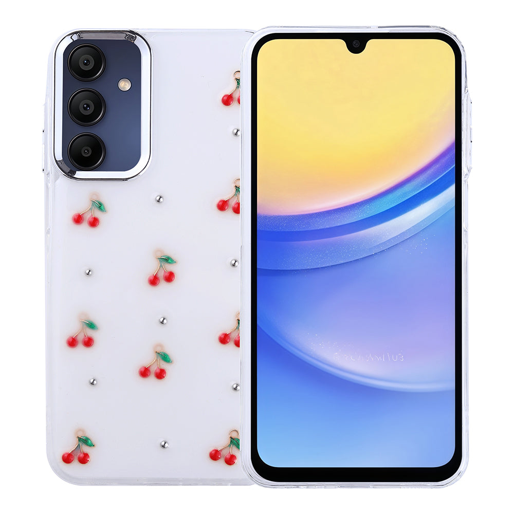 Galaxy A15 Kılıf Airbag Tasarımlı Simli Şeffaf Zore Kutup Kapak Yıldız