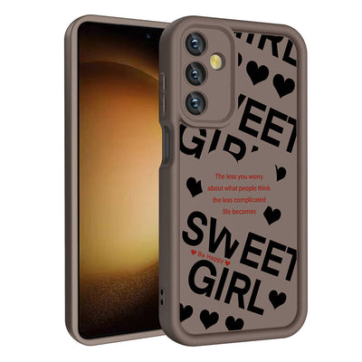 Galaxy A15 Kılıf Kamera Korumalı Baskılı Arka Yüzey Zore Klas Kapak Koyu Kahve