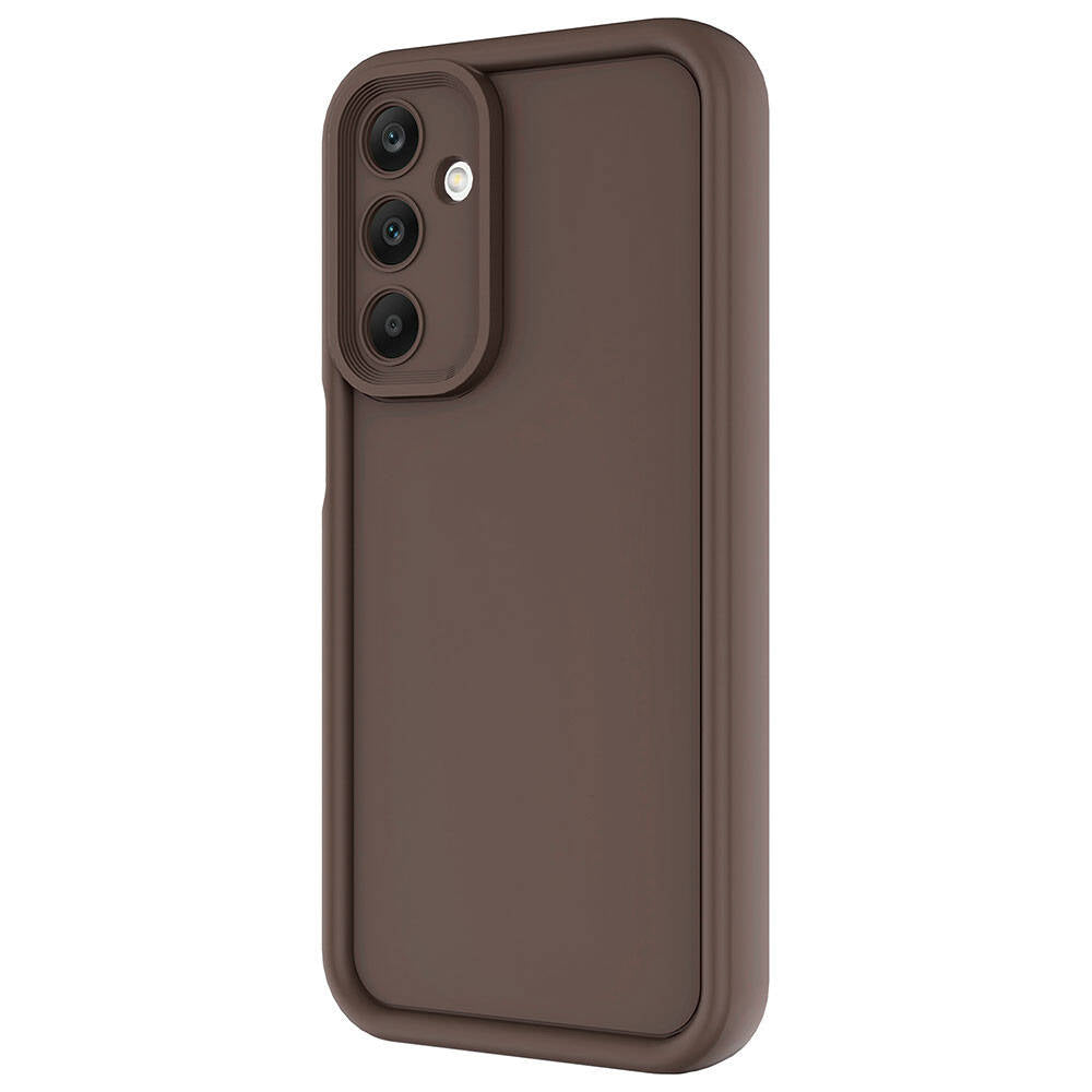Galaxy A15 Kılıf Kamera Korumalı Zore Ananas Kapak Kahverengi