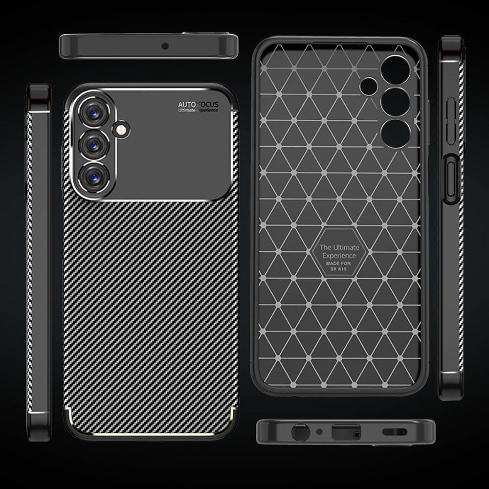 Galaxy A15 Kılıf Zore Negro Silikon Kapak Siyah