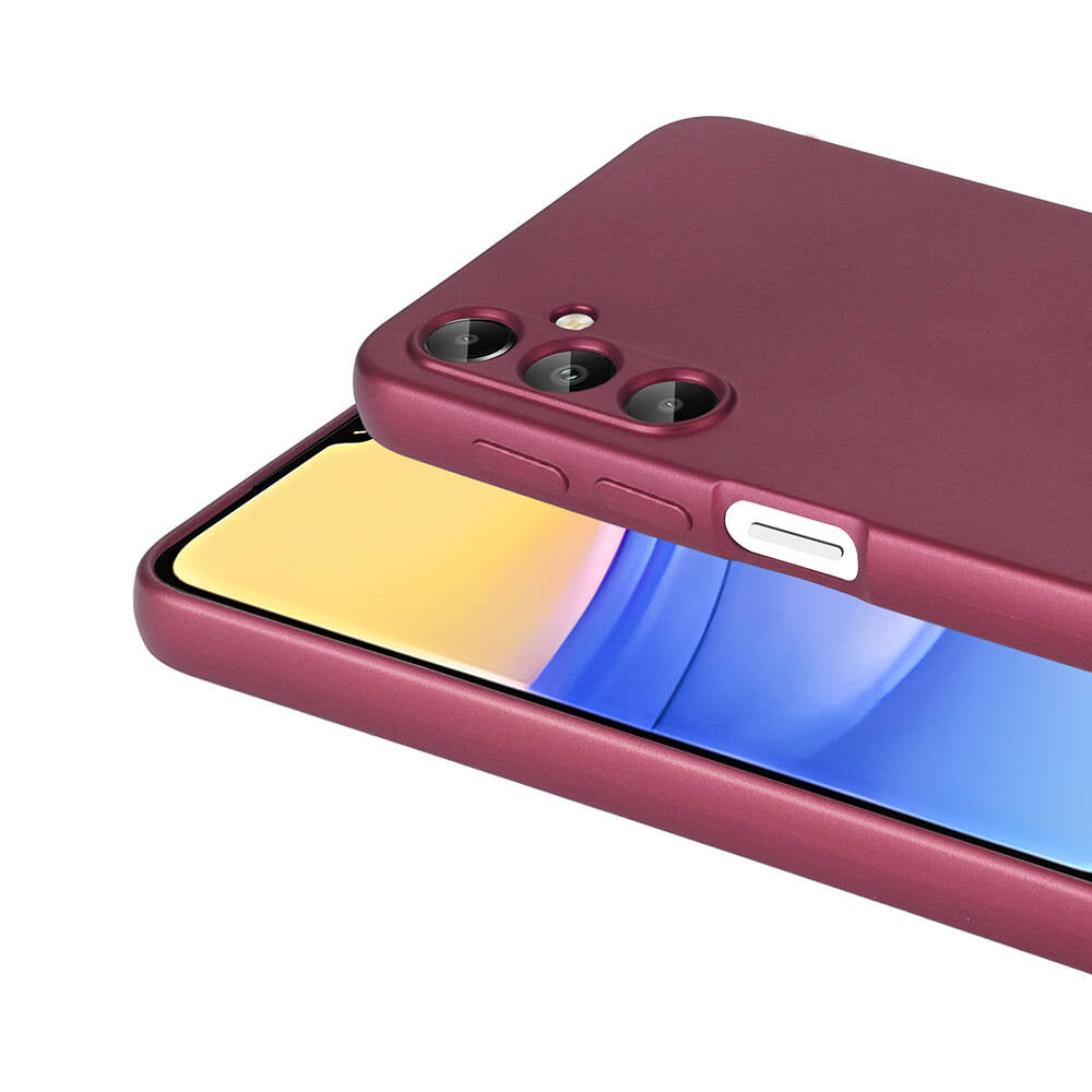 Galaxy A15 Kılıf Zore Premier Silikon Kapak Mürdüm
