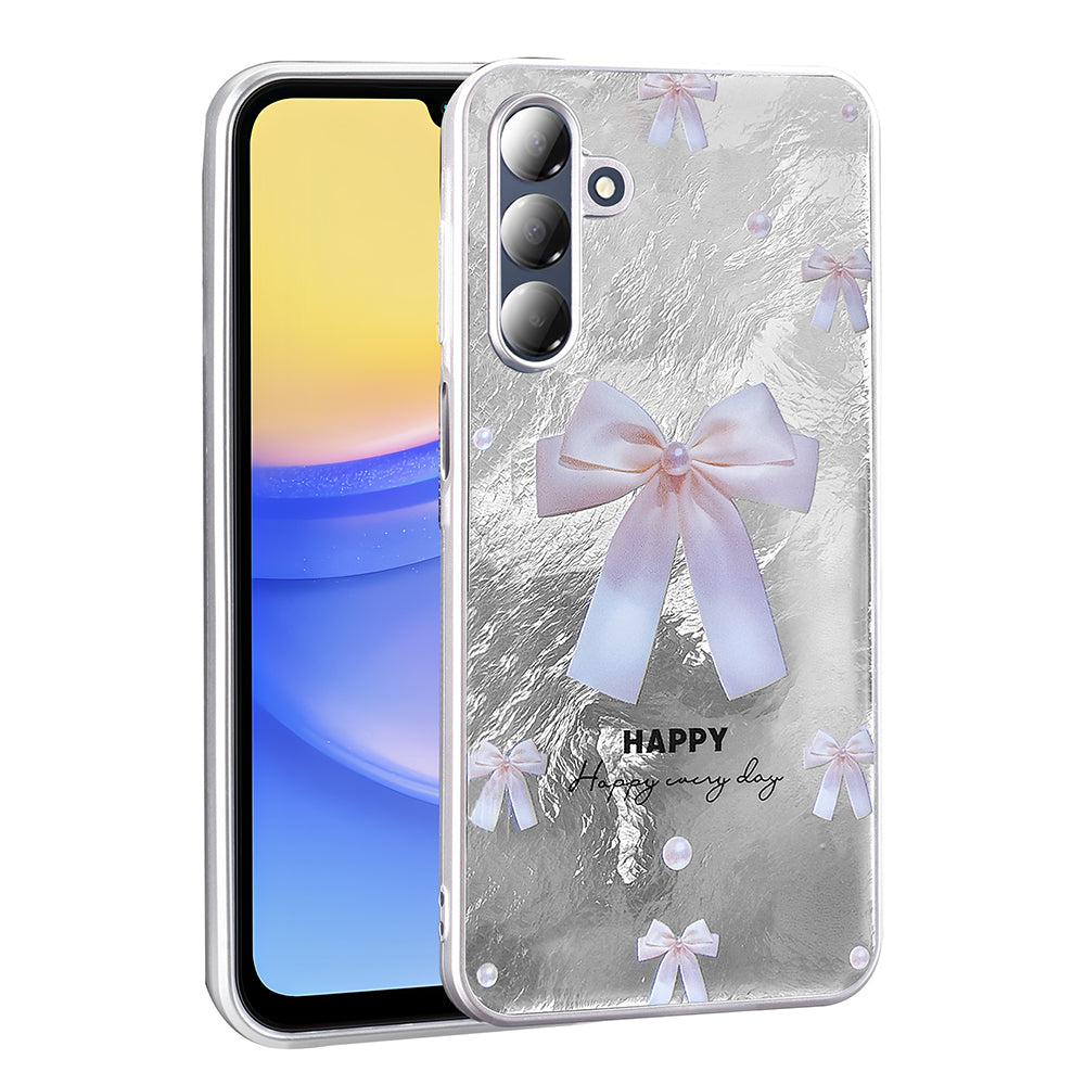 Galaxy A16 Kılıf Desenli Zore Mep Kapak İncili Fiyonk