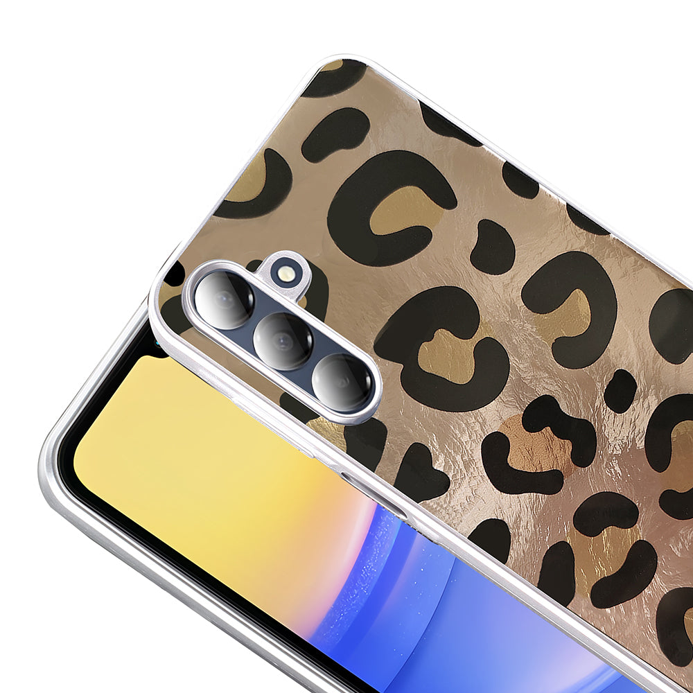 Galaxy A16 Kılıf Desenli Zore Mep Kapak Gri Leopar