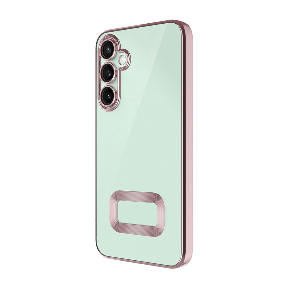 Galaxy A16 Kılıf Kamera Korumalı Logo Gösteren Zore Omega Kapak Sierra Mavi