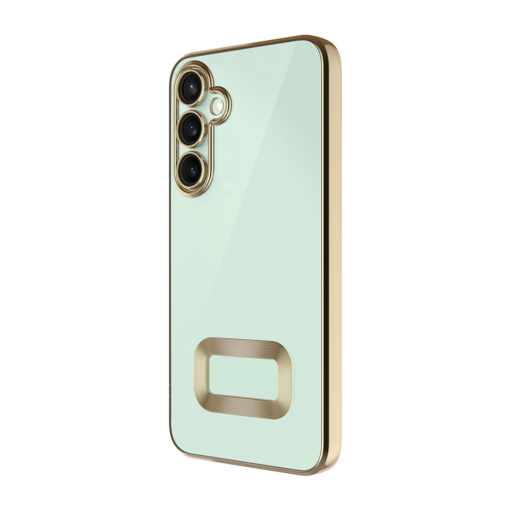 Galaxy A16 Kılıf Kamera Korumalı Logo Gösteren Zore Omega Kapak Derin Mor