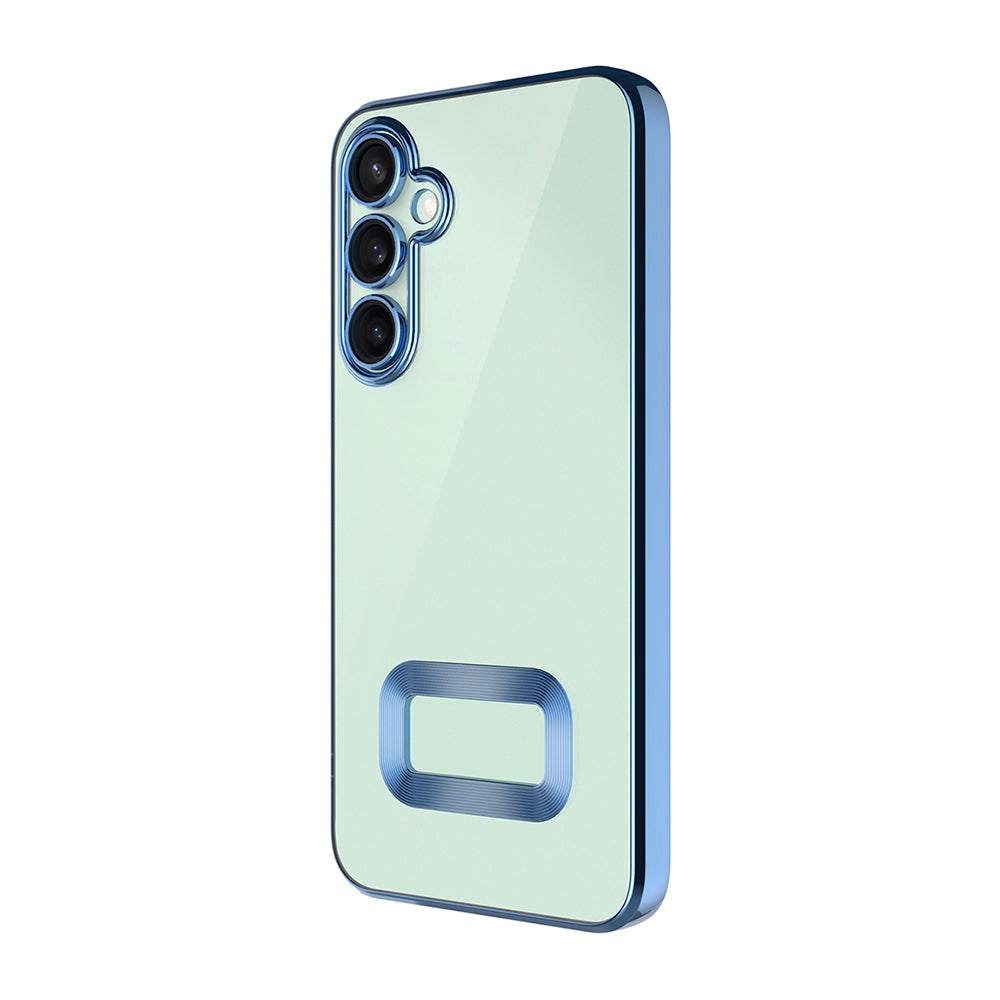 Galaxy A16 Kılıf Kamera Korumalı Logo Gösteren Zore Omega Kapak Derin Mor