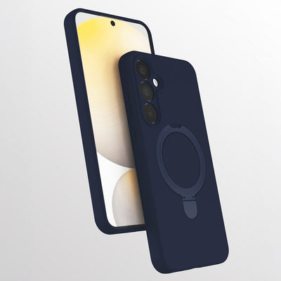 Galaxy A17 Kılıf M-safe Şarj Özellikli Standlı Zore Samara Kapak Titanyum-Gri