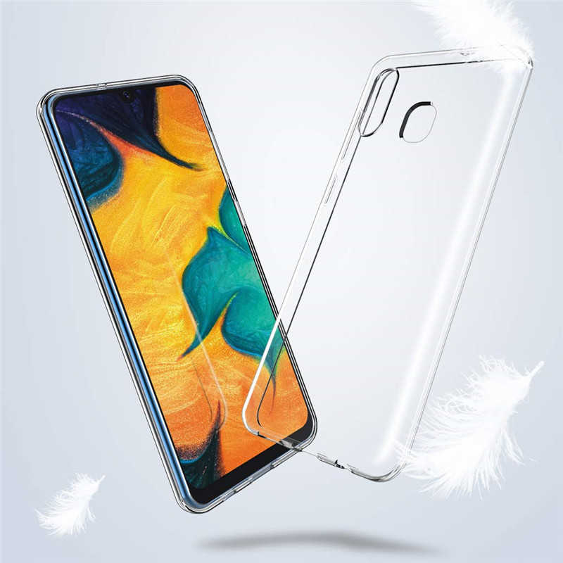Galaxy A20 Kılıf Zore Süper Silikon Kapak Renksiz
