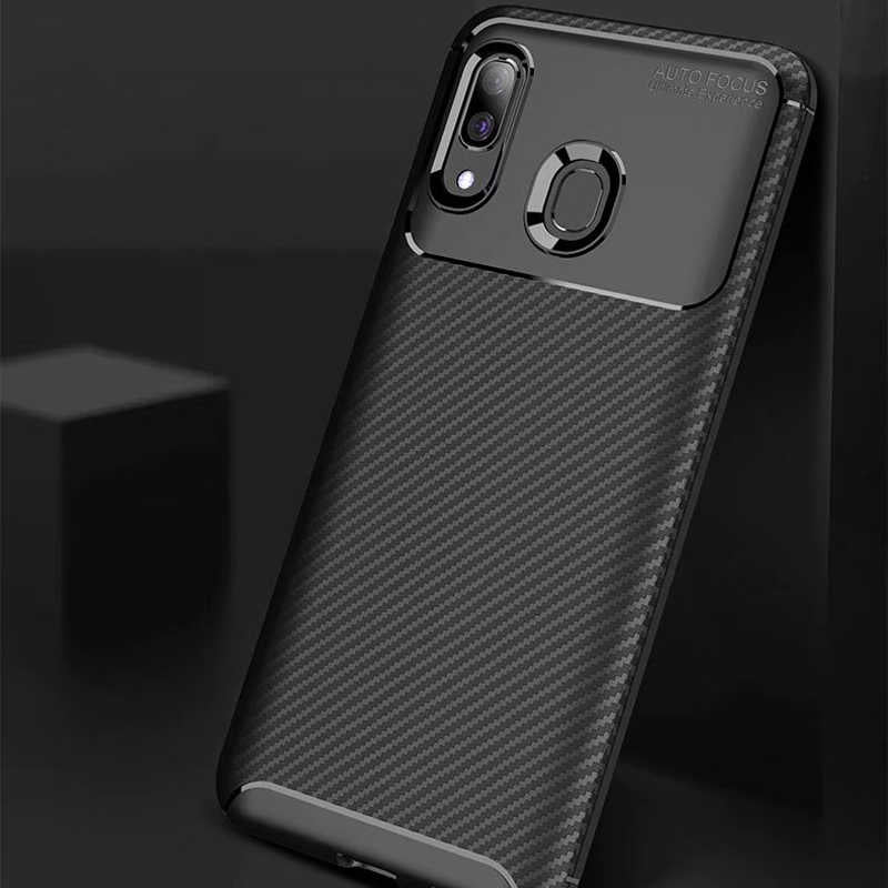 Galaxy A20 Kılıf Zore Negro Silikon Kapak Siyah