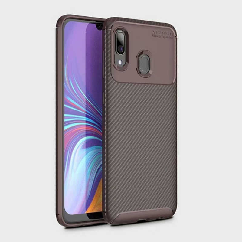 Galaxy A20 Kılıf Zore Negro Silikon Kapak Siyah