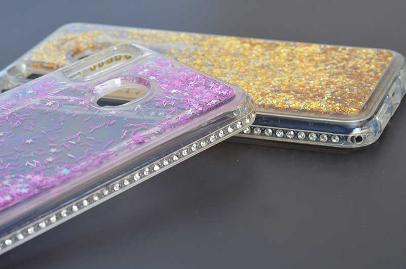 Galaxy A20 Kılıf Zore Sıralı Sıvılı Silikon Mor