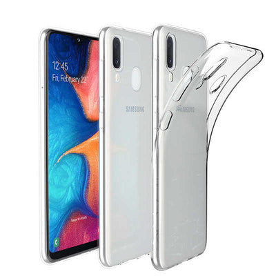 Galaxy A20E Kılıf Zore Süper Silikon Kapak Renksiz