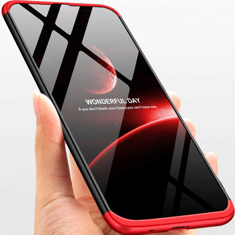 Galaxy A20S Kılıf Zore Ays Kapak Siyah-Kırmızı