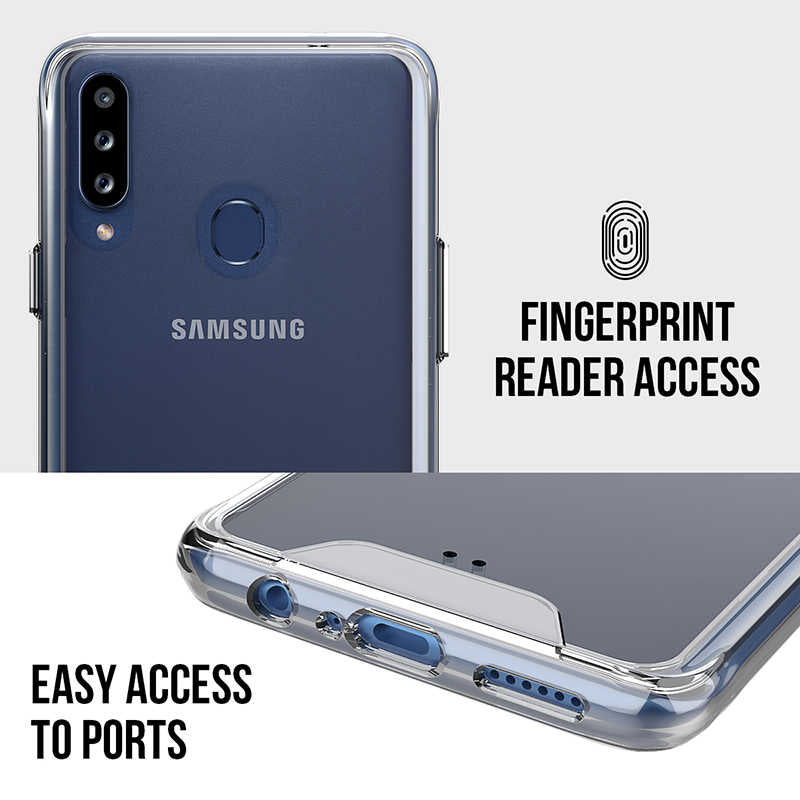 Galaxy A20S Kılıf Zore Gard Silikon Renksiz