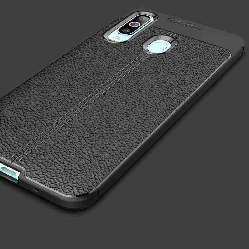 Galaxy A20S Kılıf Zore Niss Silikon Kapak Siyah