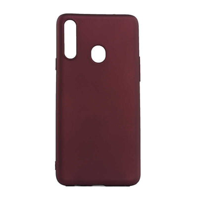 Galaxy A20S Kılıf Zore Premier Silikon Kapak Saks Mavi