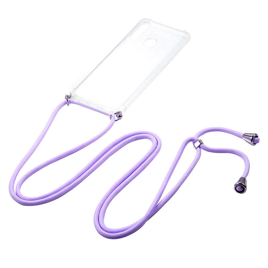 Galaxy A20S Kılıf Zore X-Rop Kapak Renksiz