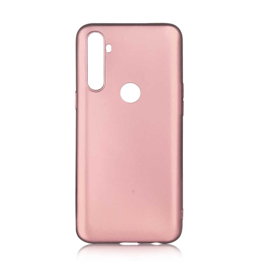 Realme C3 Kılıf Zore Premier Silikon Kapak Rose Gold
