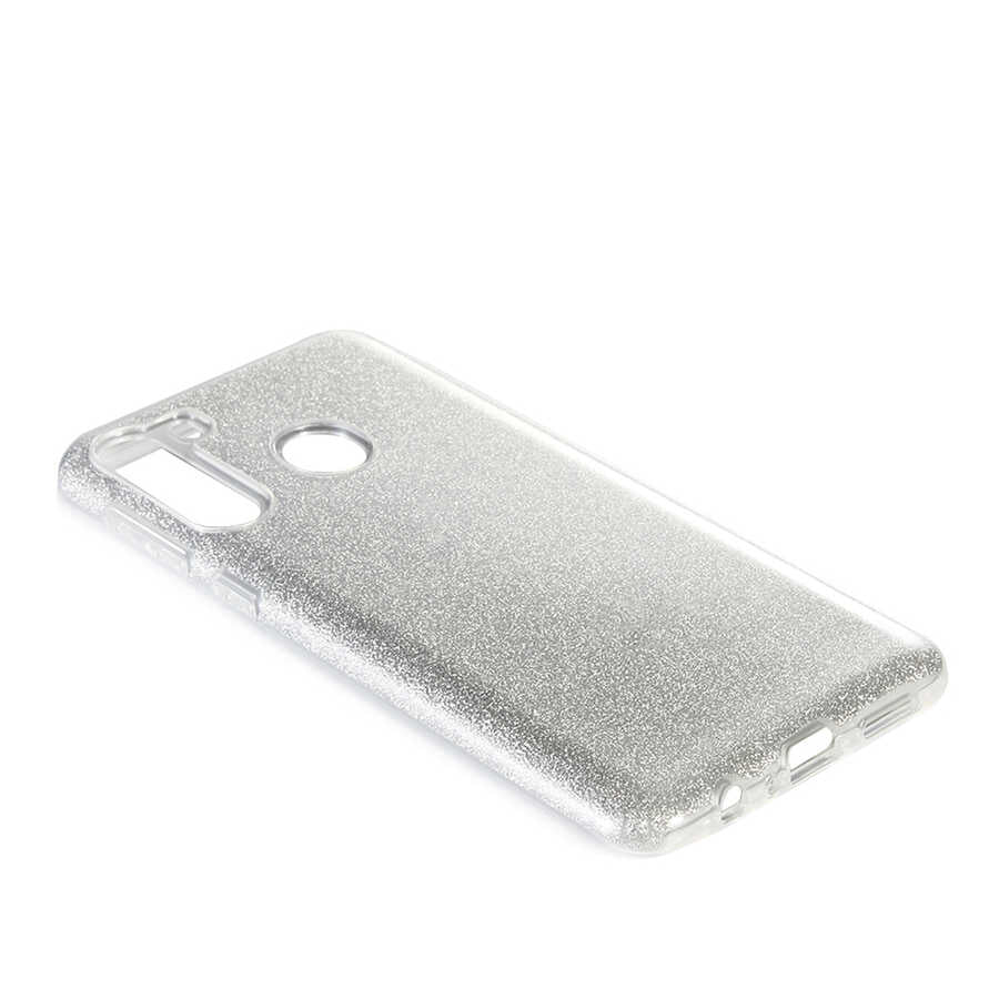 Galaxy A21 Kılıf Zore Shining Silikon Gold