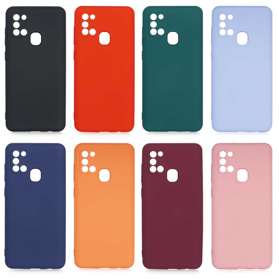 Galaxy A21S Kılıf Zore Mara Lansman Kapak Lacivert