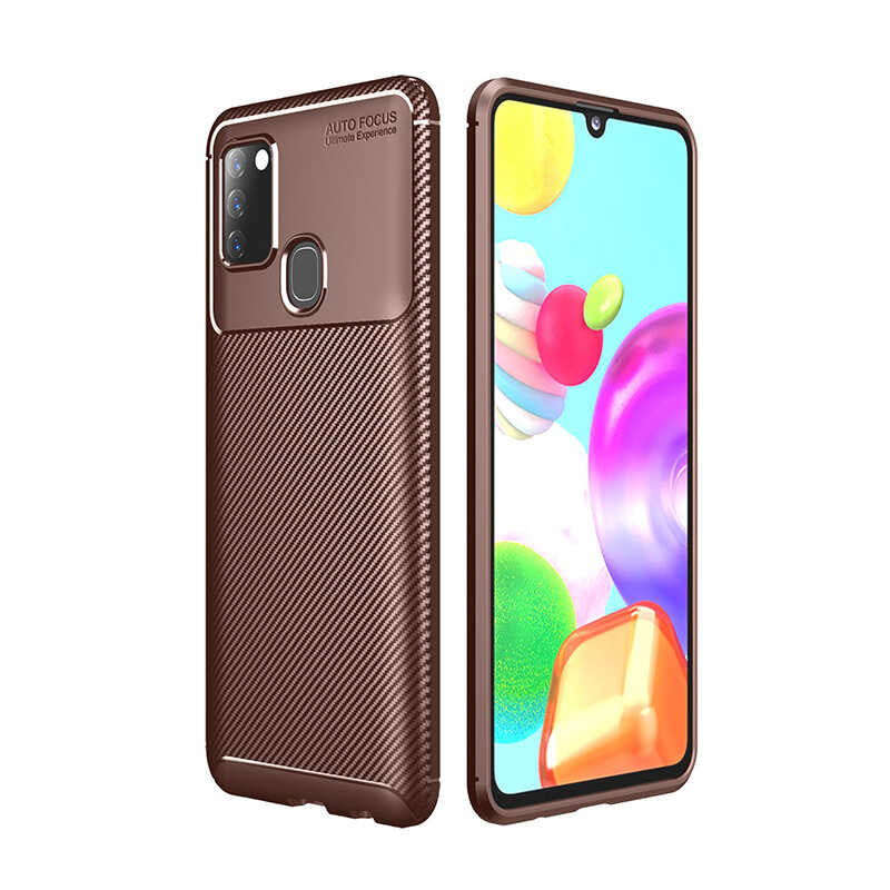 Galaxy A21S Kılıf Zore Negro Silikon Kapak Lacivert