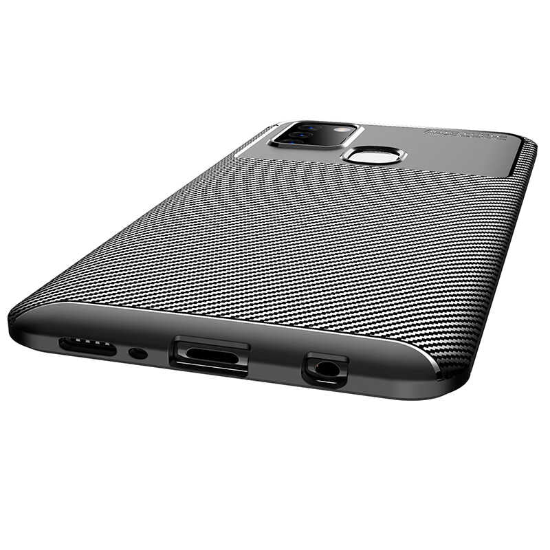 Galaxy A21S Kılıf Zore Negro Silikon Kapak Kahverengi