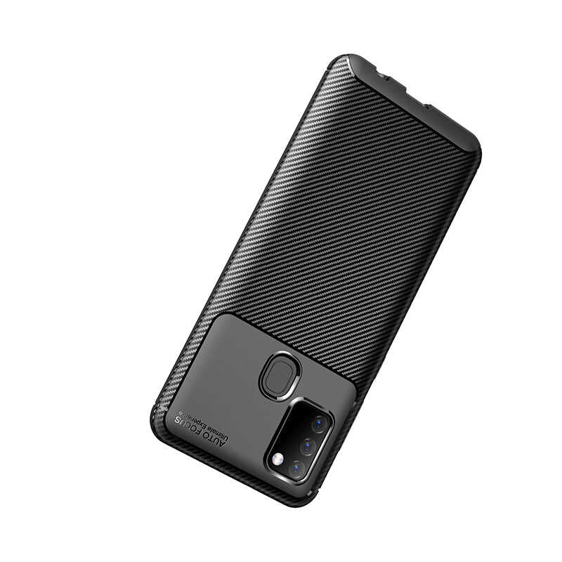 Galaxy A21S Kılıf Zore Negro Silikon Kapak Lacivert