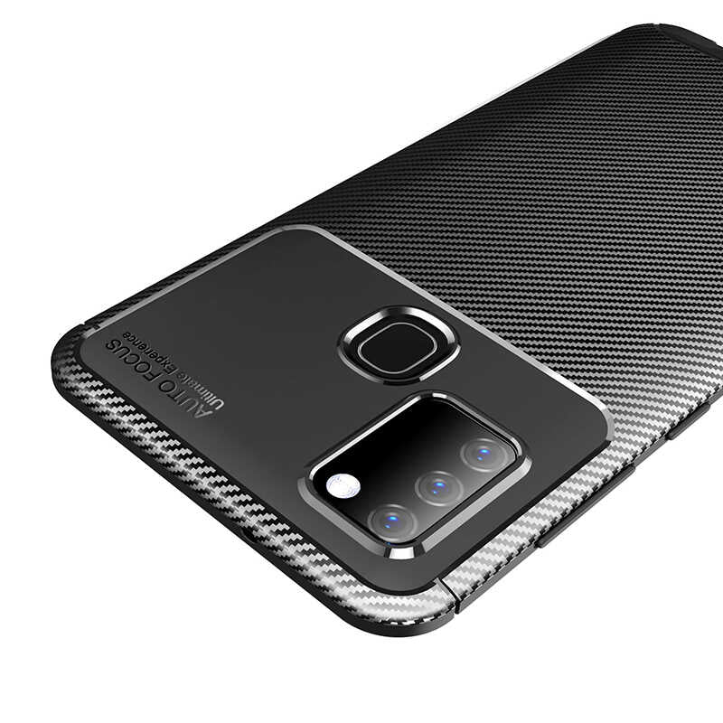Galaxy A21S Kılıf Zore Negro Silikon Kapak Lacivert