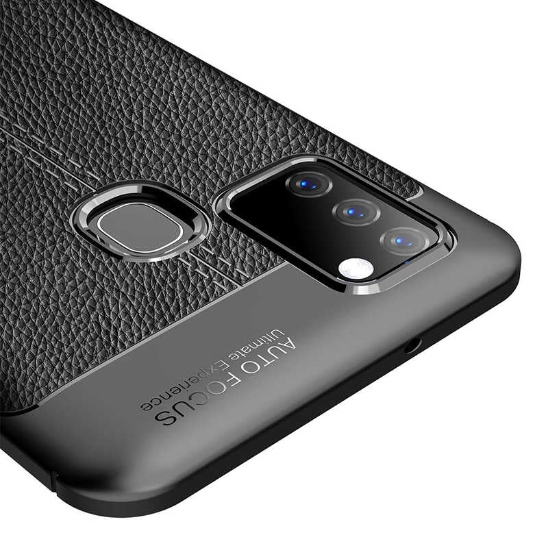 Galaxy A21S Kılıf Zore Niss Silikon Kapak Lacivert