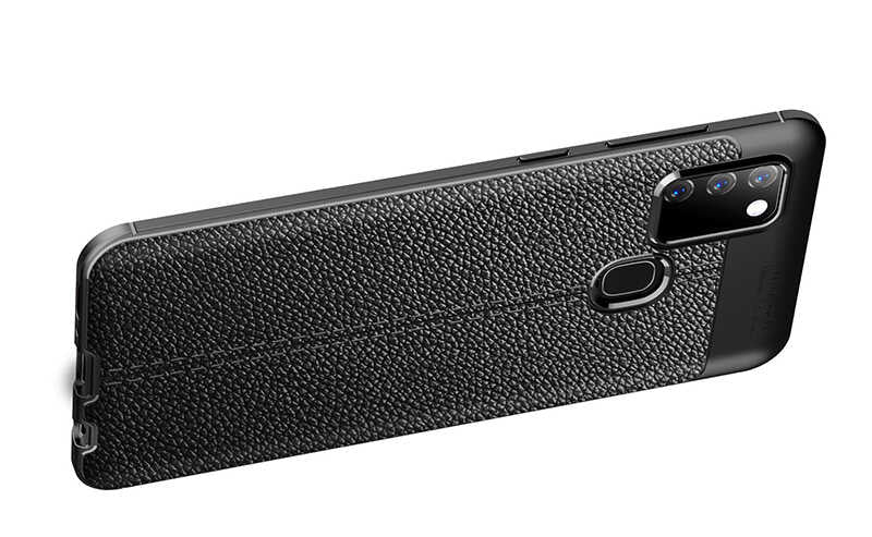 Galaxy A21S Kılıf Zore Niss Silikon Kapak Lacivert
