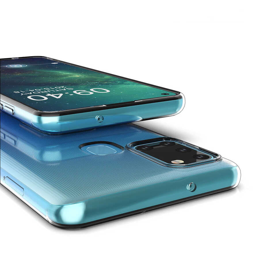 Galaxy A21S Kılıf Zore Süper Silikon Kapak Renksiz