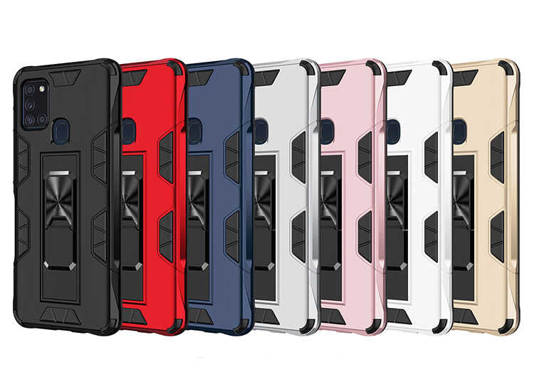 Galaxy A21S Kılıf Zore Volve Kapak Siyah