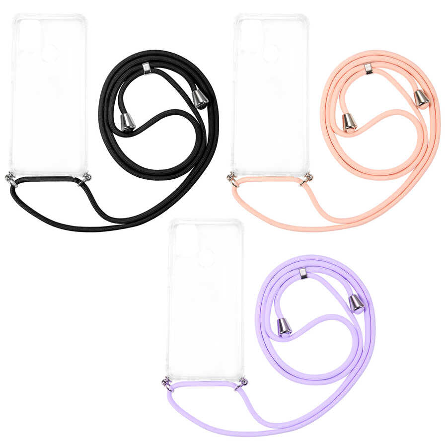 Galaxy A21S Kılıf Zore X-Rop Kapak Renksiz