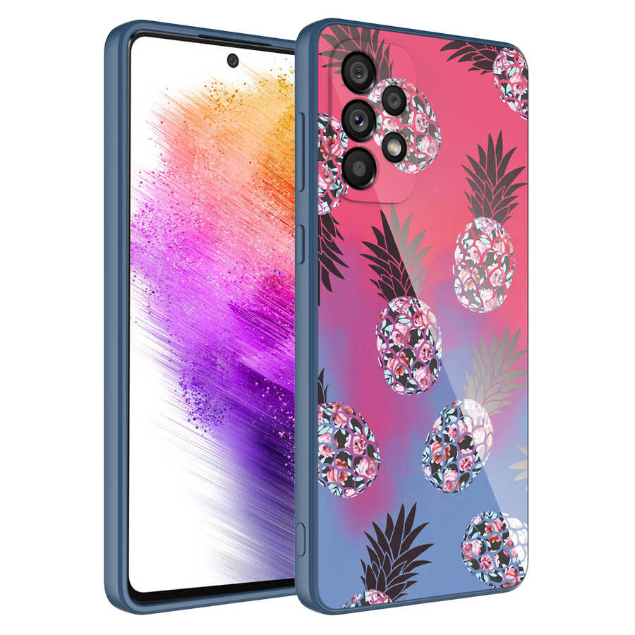Galaxy A23 Kılıf Kamera Korumalı Desenli Sert Silikon Zore Epoksi Kapak NO3