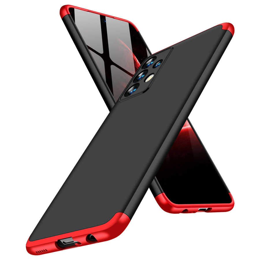 Galaxy A23 Kılıf Zore Ays Kapak Siyah-Mavi