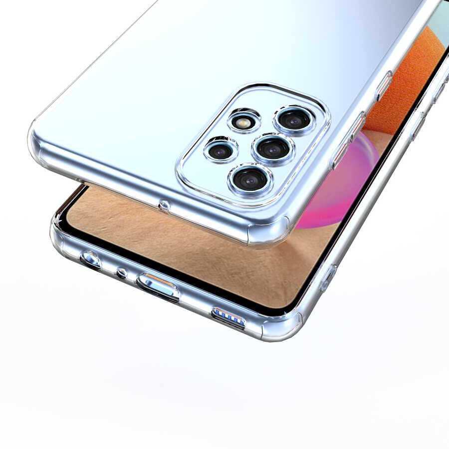 Galaxy A23 Kılıf Zore Kamera Korumalı Süper Silikon Kapak Renksiz