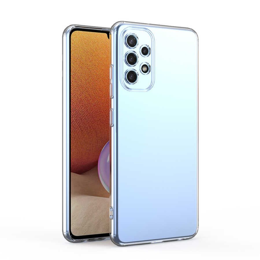 Galaxy A23 Kılıf Zore Kamera Korumalı Süper Silikon Kapak Renksiz