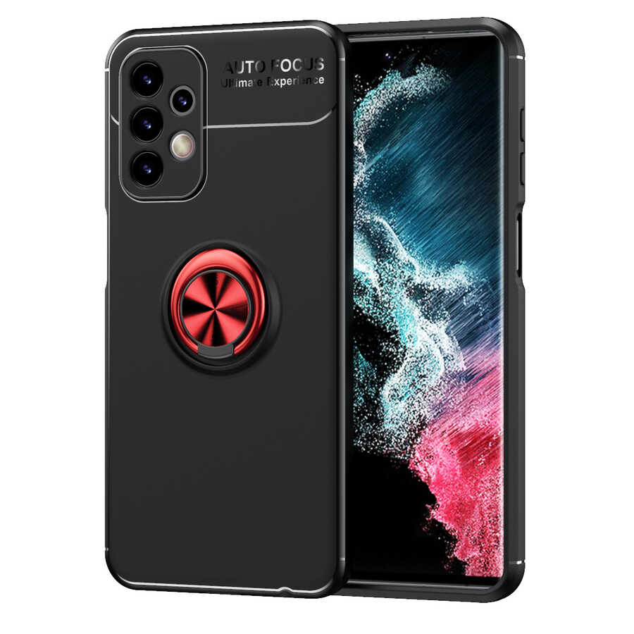 Galaxy A23 Kılıf Zore Ravel Silikon Kapak Siyah