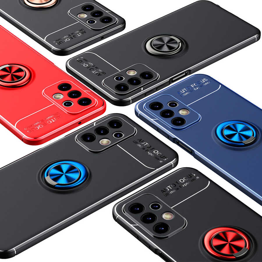 Galaxy A23 Kılıf Zore Ravel Silikon Kapak Siyah