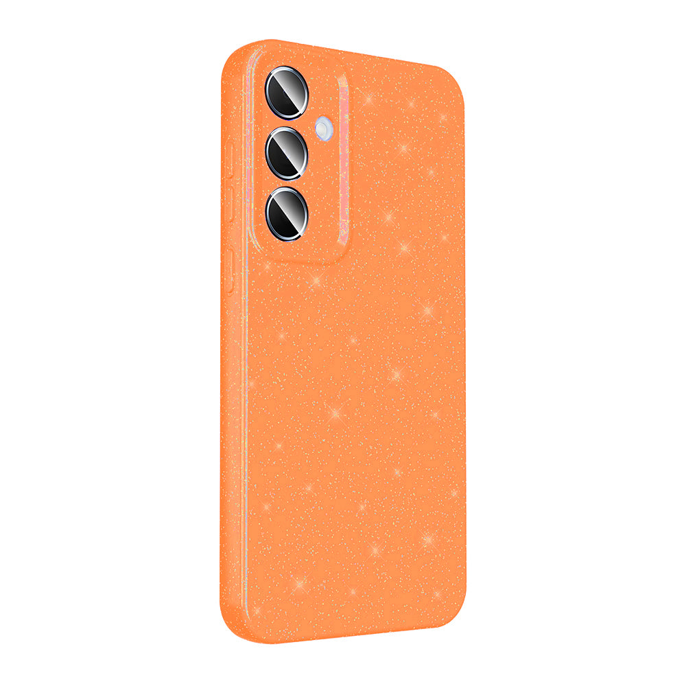 Galaxy A25 Kılıf Kamera Korumalı Simli Lüks Zore Koton Kapak Pembe