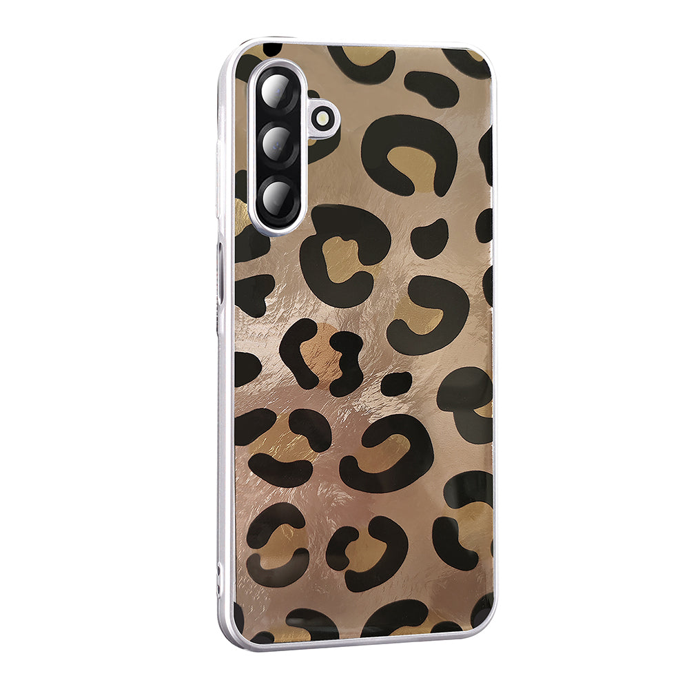 Galaxy A26 Kılıf Desenli Zore Mep Kapak Gri Leopar