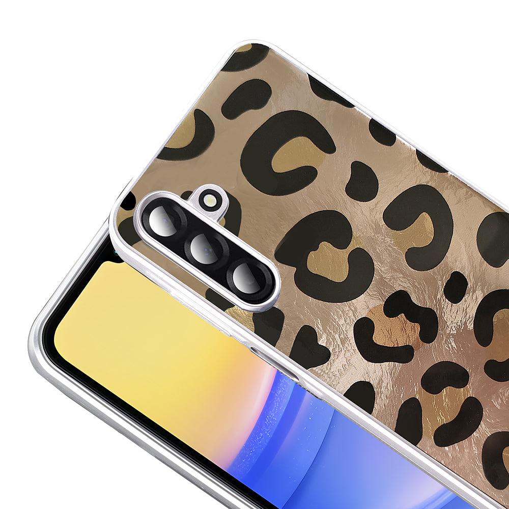 Galaxy A26 Kılıf Desenli Zore Mep Kapak Gold Leopar