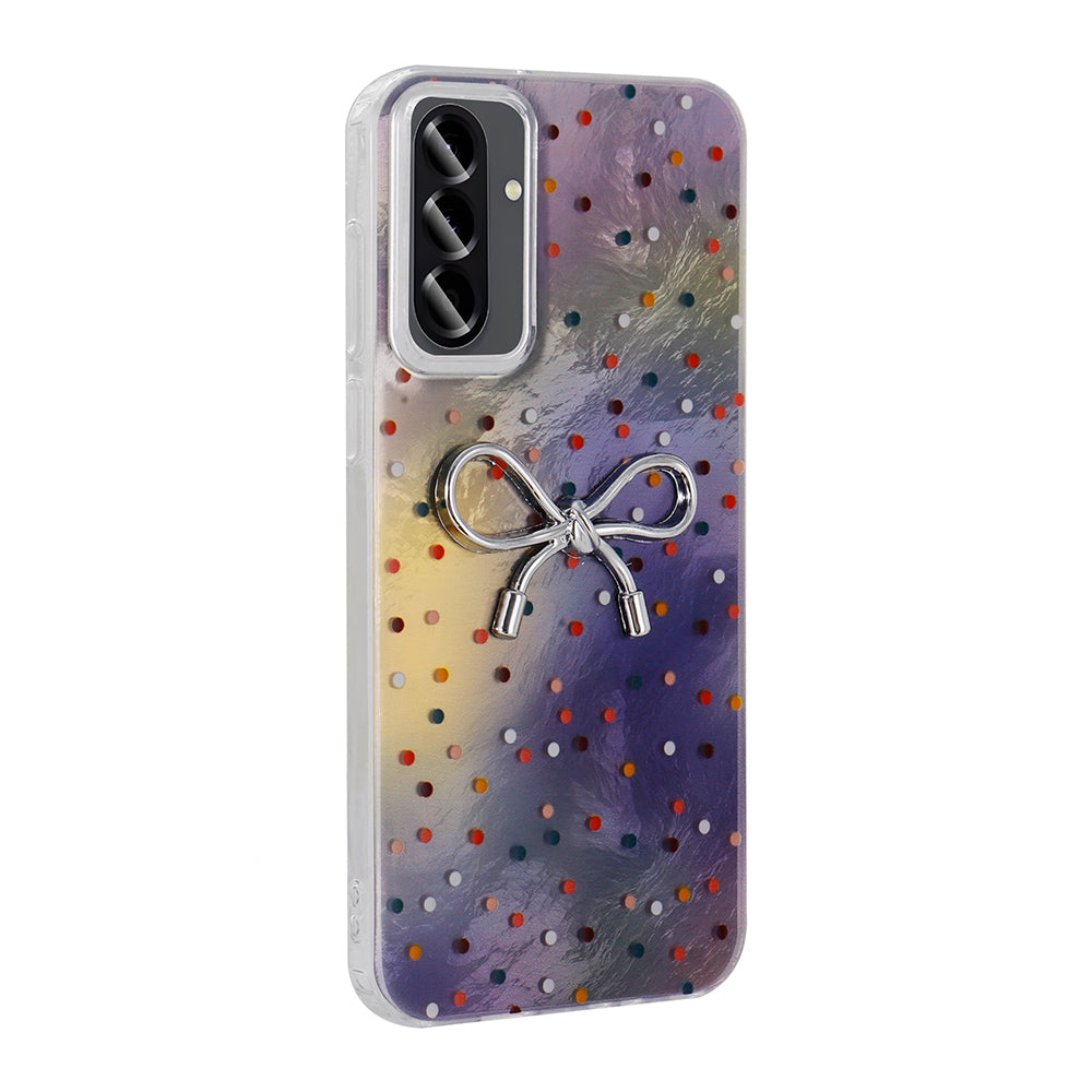 Galaxy A26 Kılıf Kamera Korumalı Figürlü Zore Ponti Silikon Kapak Açık Pembe