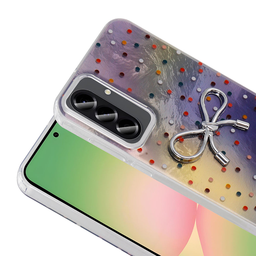 Galaxy A26 Kılıf Kamera Korumalı Figürlü Zore Ponti Silikon Kapak Lila