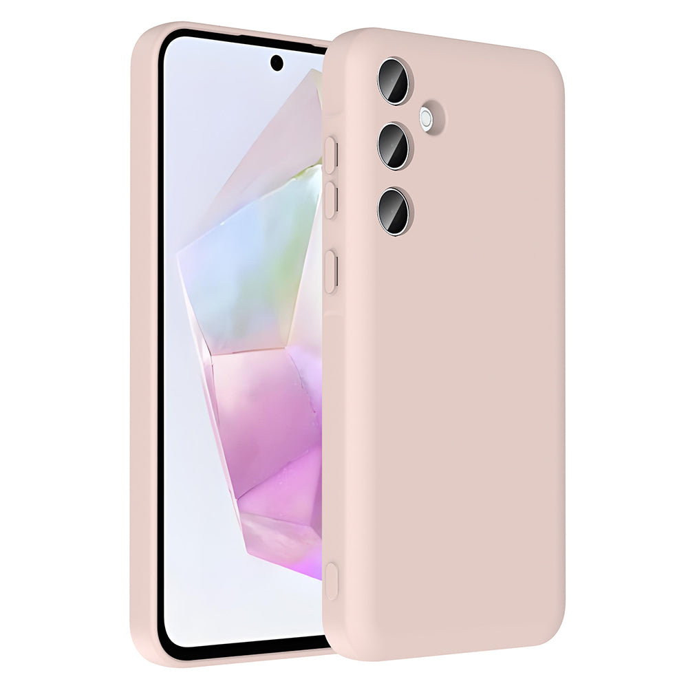 Galaxy A26 Kılıf Kamera Korumalı Kartlık Hazneli Zore Vitra Kapak Pembe